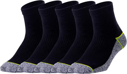 Copper Infused Quarter Socks Improve Foot Health Odor Control with Moisture Wicking Durable Comfortable Fit